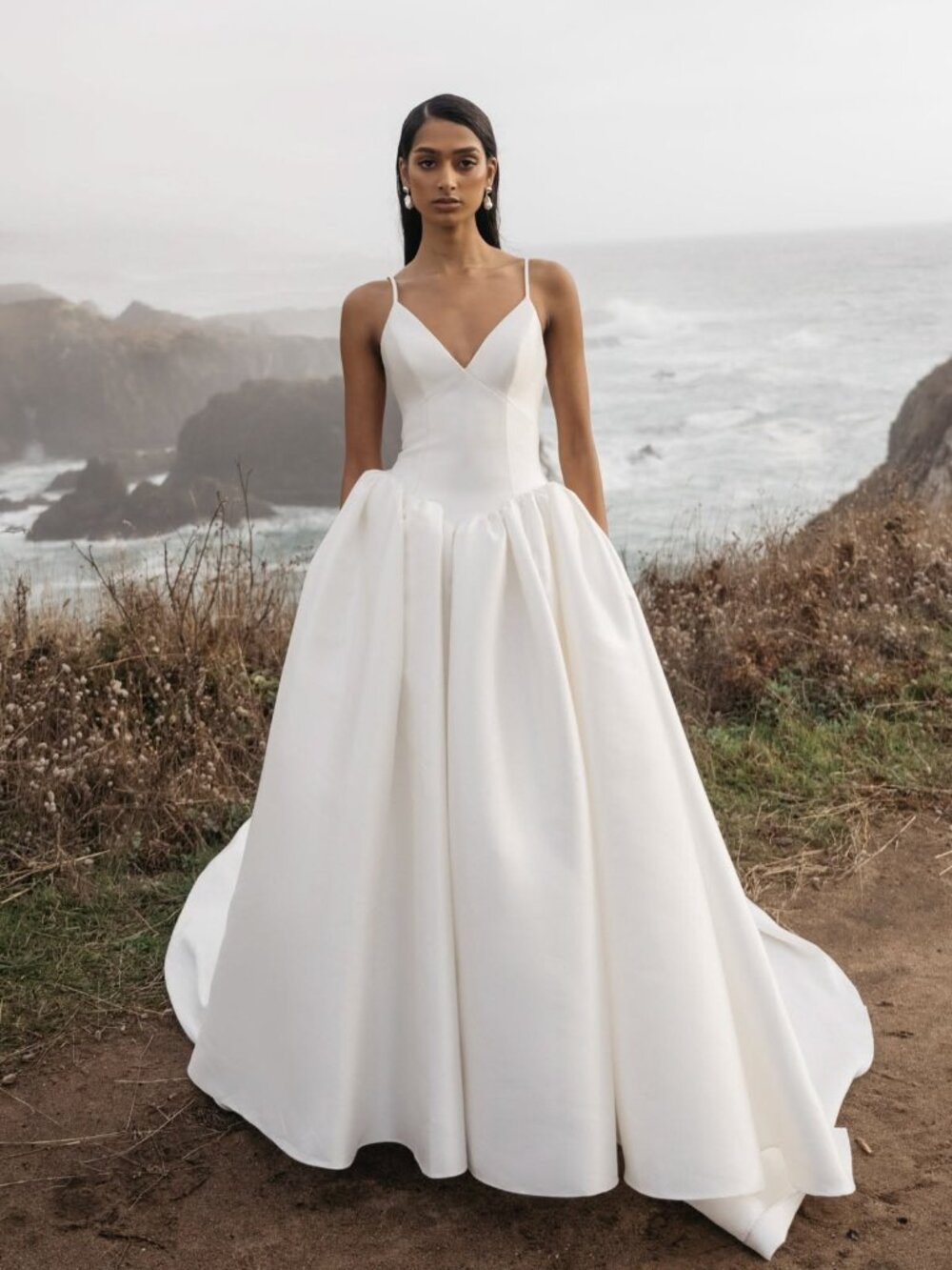 Jenny Yoo Shay Wedding Gown Size 16 Basque Waist